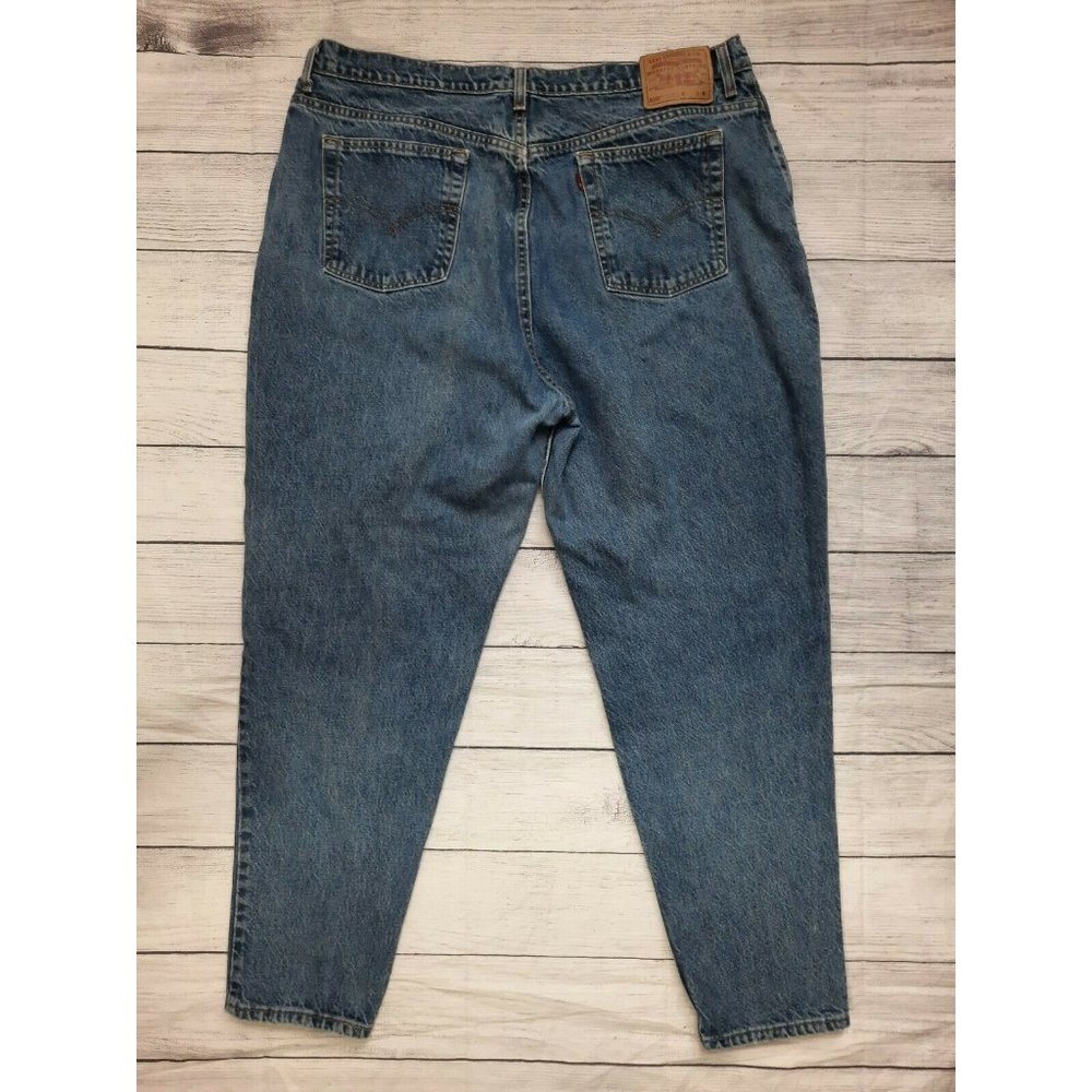 Vintage Levis 550 Mom Blue Jeans Size 24W USA Made